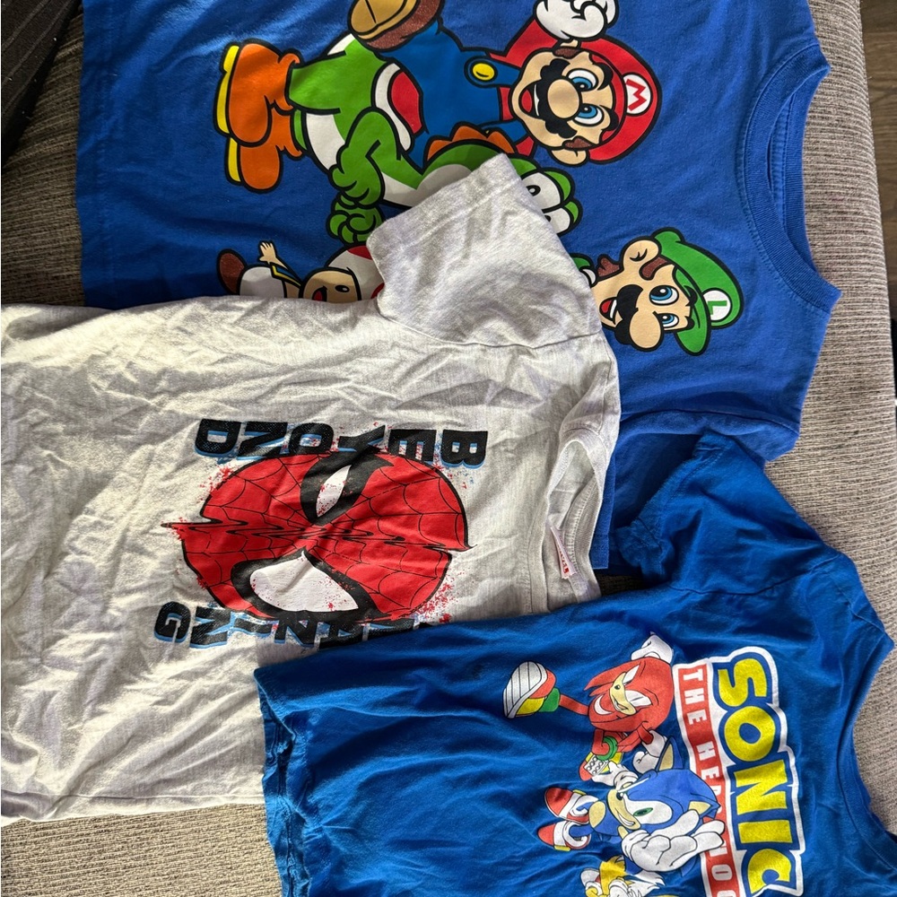 Marvel Blue Graphic Tees Short Sleeve